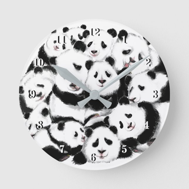 Funny Panda Wall Clock (Front)