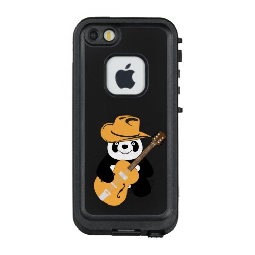 Funny panda with guitar LifeProof FRĒ iPhone SE55s case