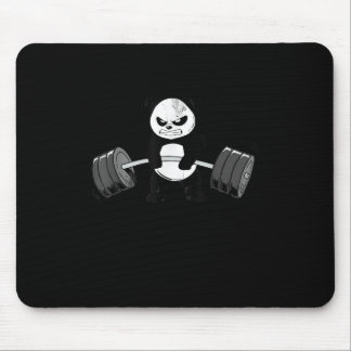 Funny Panda Workout Kitten Gym Deadlift Power Mouse Pad