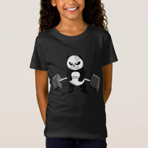 Funny Panda Workout Kitten Gym Deadlift Power T-Shirt