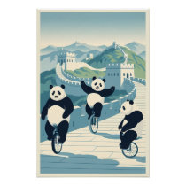 Funny Pandas in China