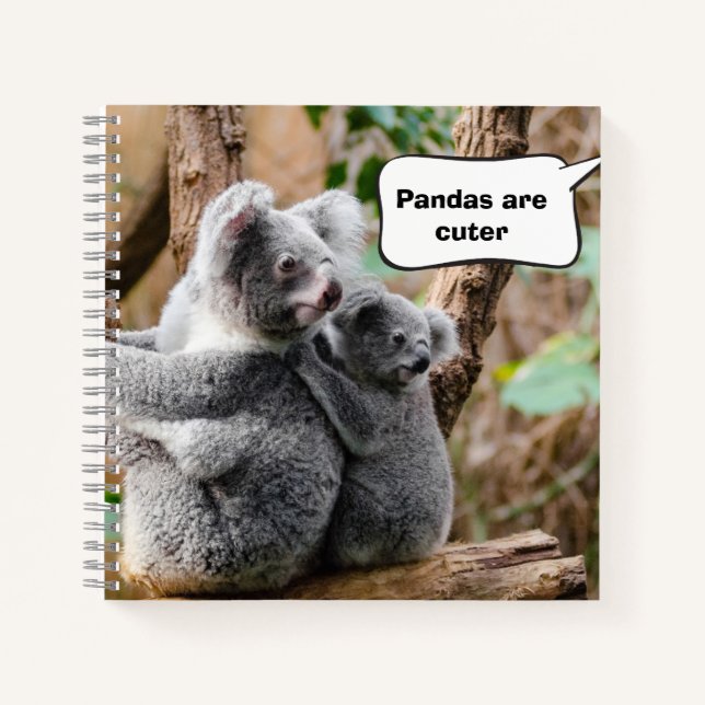 Funny Pandas or Koalas - Which are cuter? Notebook (Front)