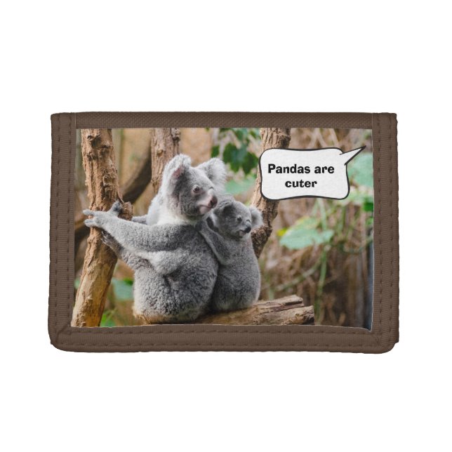 Funny Pandas or Koalas - Which are cuter? Trifold Wallet (Front)