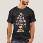Funny Pandas Santa Hat Christmas Tree Ornament T-Shirt<br><div class="desc">Funny Pandas Santa Hat Christmas Tree Ornament Decor Gift  T-Shirt</div>