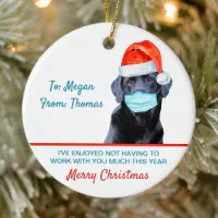 https://rlv.zcache.com/funny_pandemic_christmas_santa_dog_boss_coworker_ceramic_ornament-r_ddcg0_200.webp