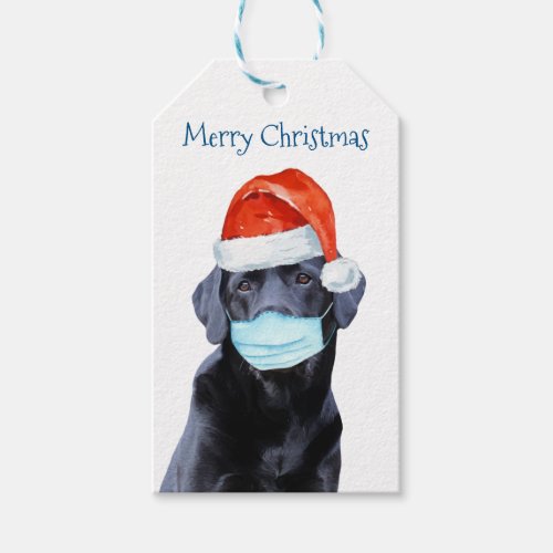 Funny Pandemic Face Mask Dog Quarantine Gift Tags