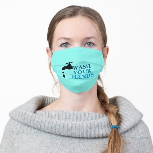 funny pandemic stay safe wash your hands adult cloth face mask