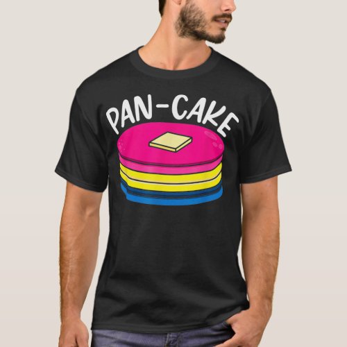 Funny Pansexual Pancake LGBTQ Gay Pan Pride Month  T_Shirt