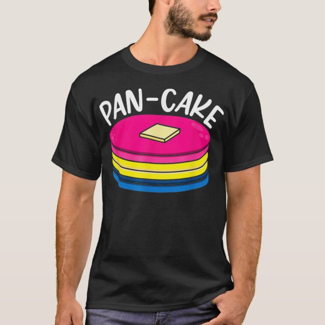 Funny Pansexual Pancake LGBTQ Gay Pan Pride Month  T-Shirt (Front)