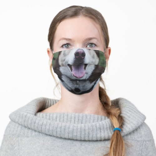 Funny Panting Dog Adult Cloth Face Mask