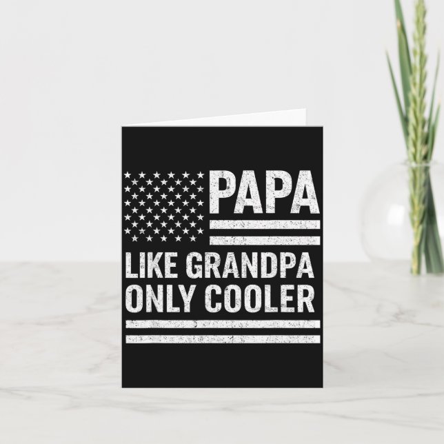 Funny Papa Art For Grandpa From Grandkids Father's Card (Front)