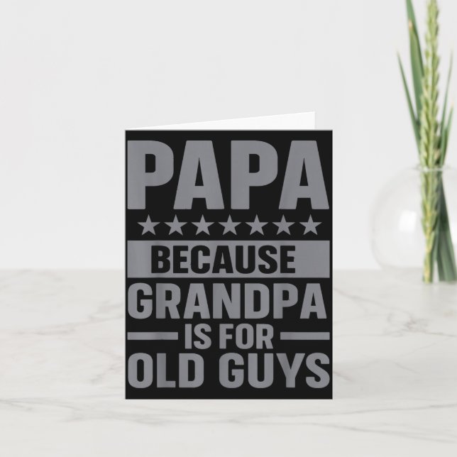Funny Papa Art For Grandpa From Grandkids Father's Card (Front)