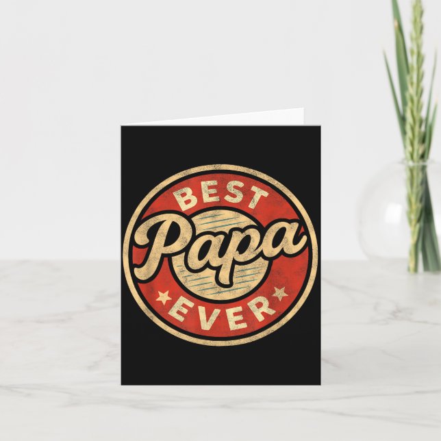 Funny Papa Art For Grandpa From Grandkids Father's Card (Front)