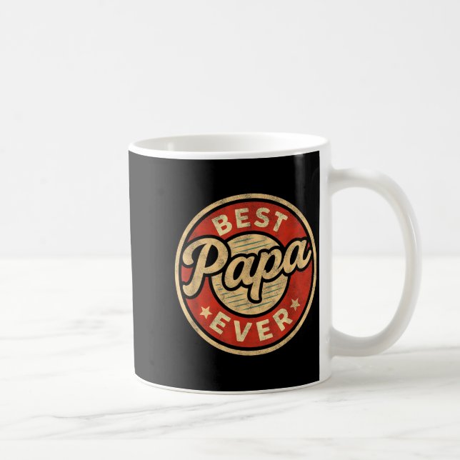 Funny Papa Art For Grandpa From Grandkids Father's Coffee Mug (Right)