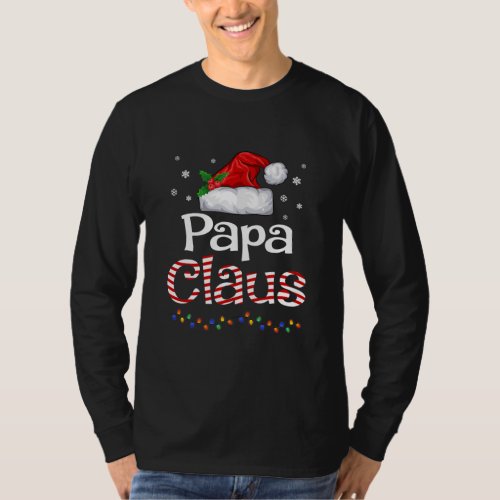 Funny Papa Claus Christmas Pajamas Santa Gift T_Shirt