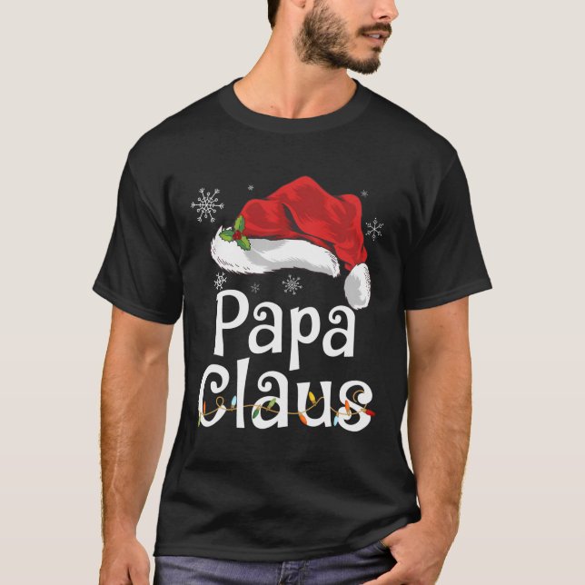 Funny Papa Claus Christmas T-Shirt Pajamas Santa G (Front)