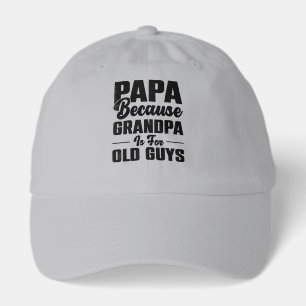 Funny PaPa word art Grandpa  Hat