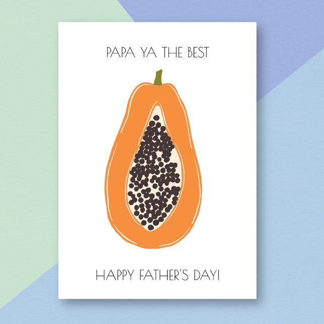 Funny Papaya Father's Day Card (Creator Uploaded)