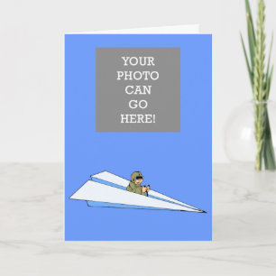Funny Paper Airplane Pilot Card