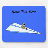 Funny Paper Airplane Pilot