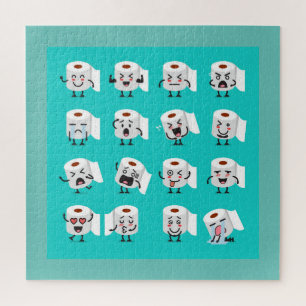 Funny Paper Emjoi Jigsaw Puzzle