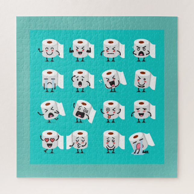 Funny Paper Emjoi Jigsaw Puzzle (Vertical)