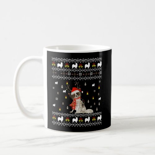 Funny Papillon Christmas Sweater Dog Lover Gift Ug Coffee Mug