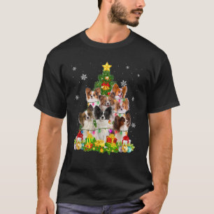 Funny Papillon Christmas Tree Funny Dog Lover Gift T-Shirt