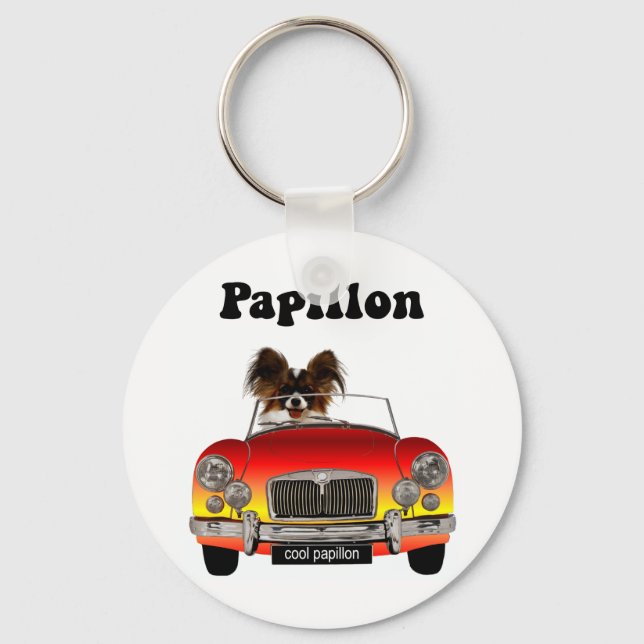 Funny Papillon Keychain (Front)