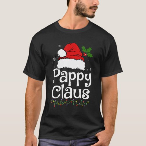 Funny Pappy Claus Christmas Pajamas Santa T_Shirt