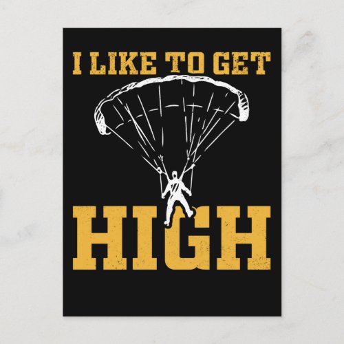 Funny Parachute Quote Skydiver Postcard
