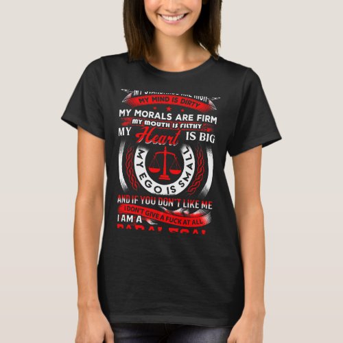Funny Paralegal Attorney Law School Student Legal  T_Shirt