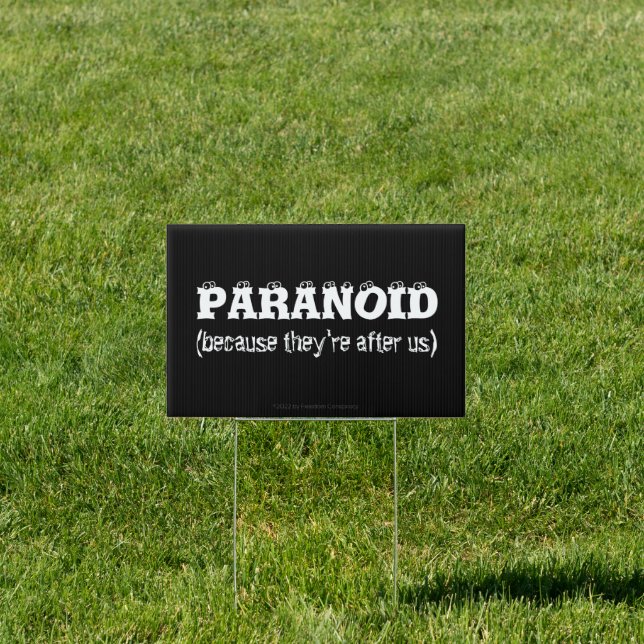 Funny Paranoid Anti Deep State Great Reset Truth Sign (Insitu)