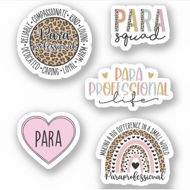 Funny Paraprofessional Pack Sticker (Front)