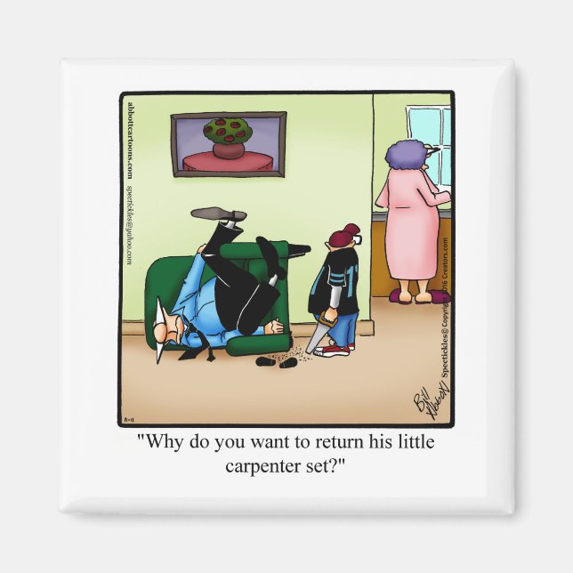 Funny Parenthood Humor Magnet (Front)