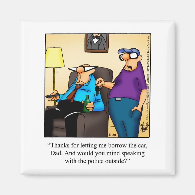 Funny Parenthood Humor Refrigerator Magnet (Front)