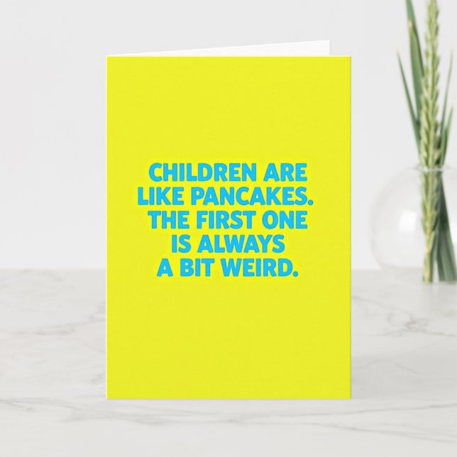 Funny Parenting Advice Card (Front)