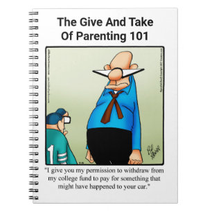 Funny Parenting Humor Notebook