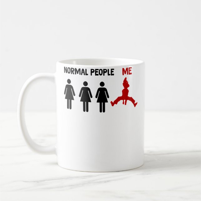 Funny Parkour Normal Pepole Me Parkour Jumping Wom Coffee Mug (Left)
