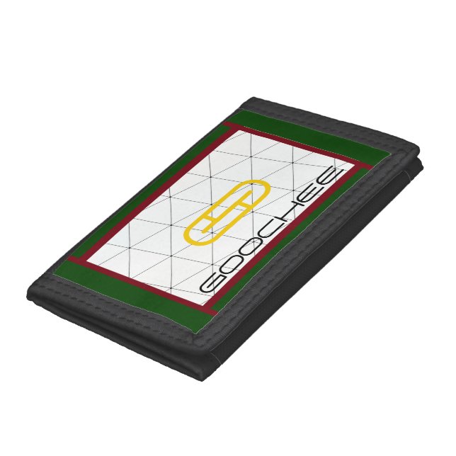 Funny Parody Fake Designer Brand Goochee Trifold Wallet (Bottom)