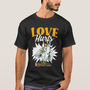 Funny Parrot Biting Finger for Bird Lovers T-Shirt