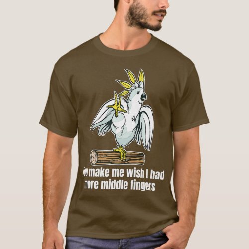 Funny Parrot Cockatoo Inappropriate Premium T_Shirt