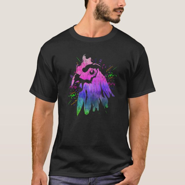 Funny Party Animal Bird Farm Animal Cool Chicken P T-Shirt (Front)