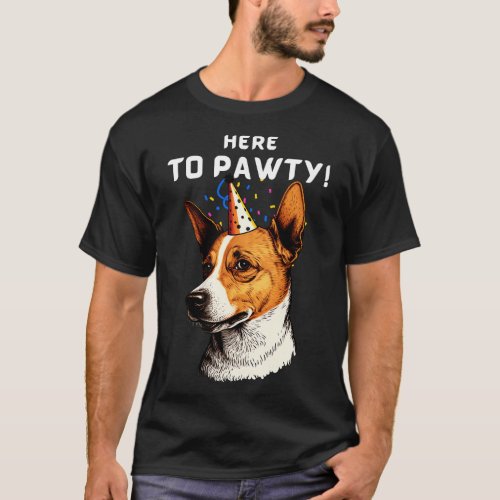 Funny Party Dog T_Shirt