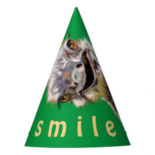 Funny Party Hat Playful Happy Ostrich - Smile