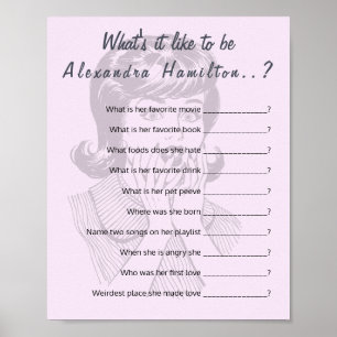 Funny Party Question Game 40th Birthday Poster