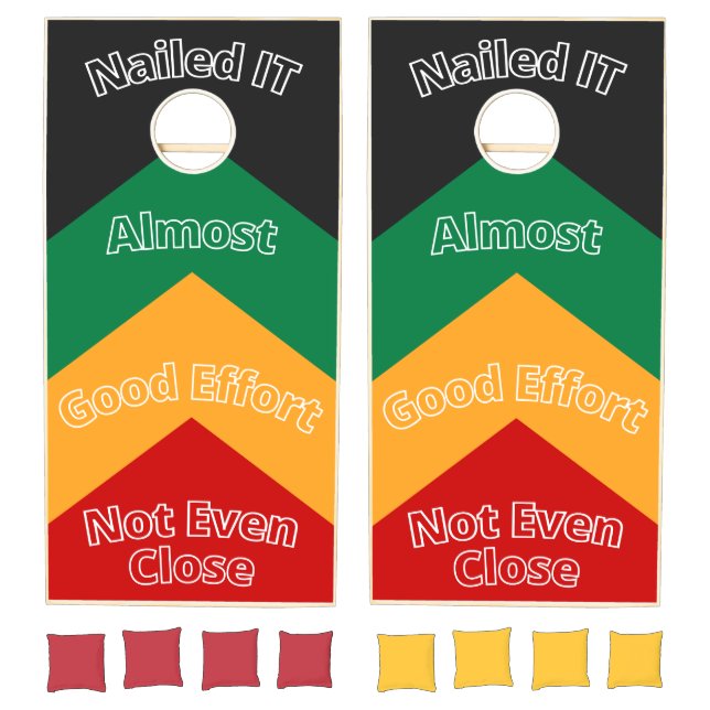 Funny Party Reception Backyard Cornhole Game (Set)