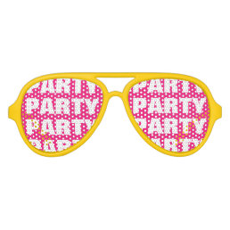 Funny party shades sunglasses with custom text
