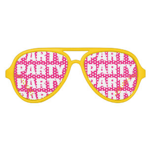 Funny party shades sunglasses with custom text