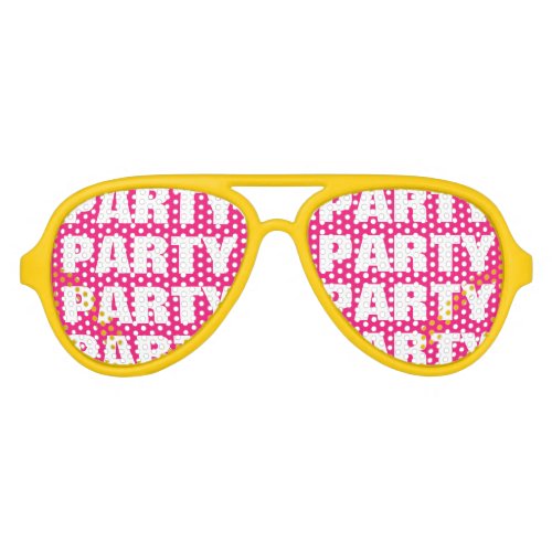 Funny party shades sunglasses with custom text